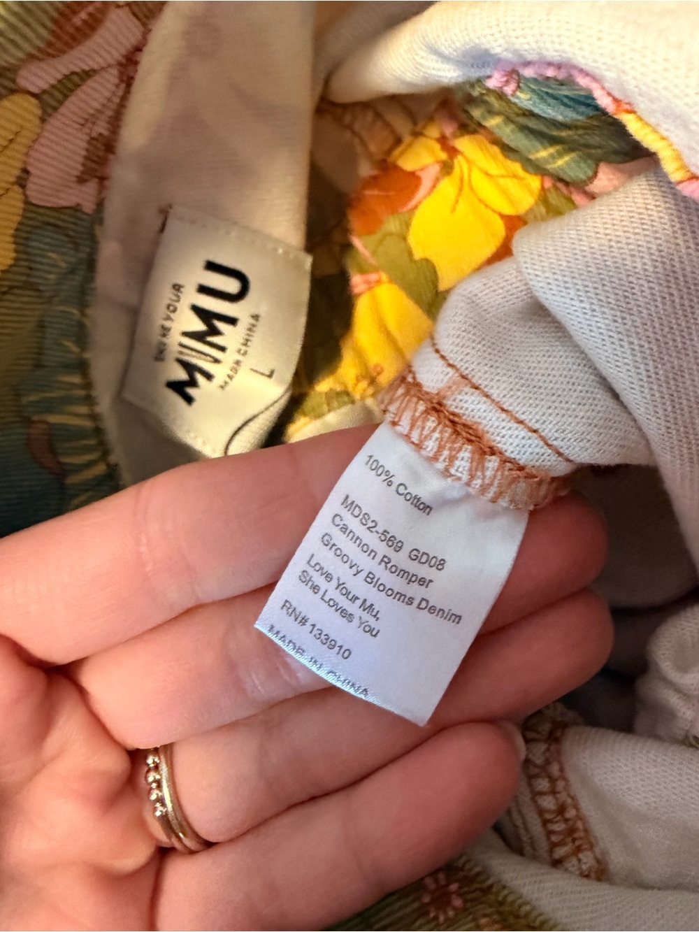Show Me Your Mumu Women’s Floral Button-Up Romper - Picture 4 of 4
